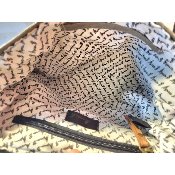 Mona B Crossbody Bag Canvas Leather Messenger Bike Bag - Picture 4 of 10